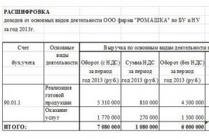Explanatory note to the annual financial statements for 2013